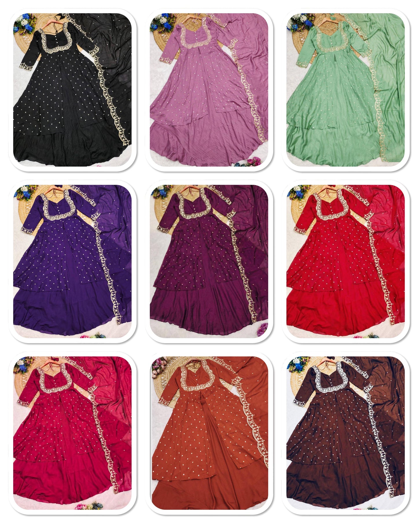 Vina Anarkali Brown
