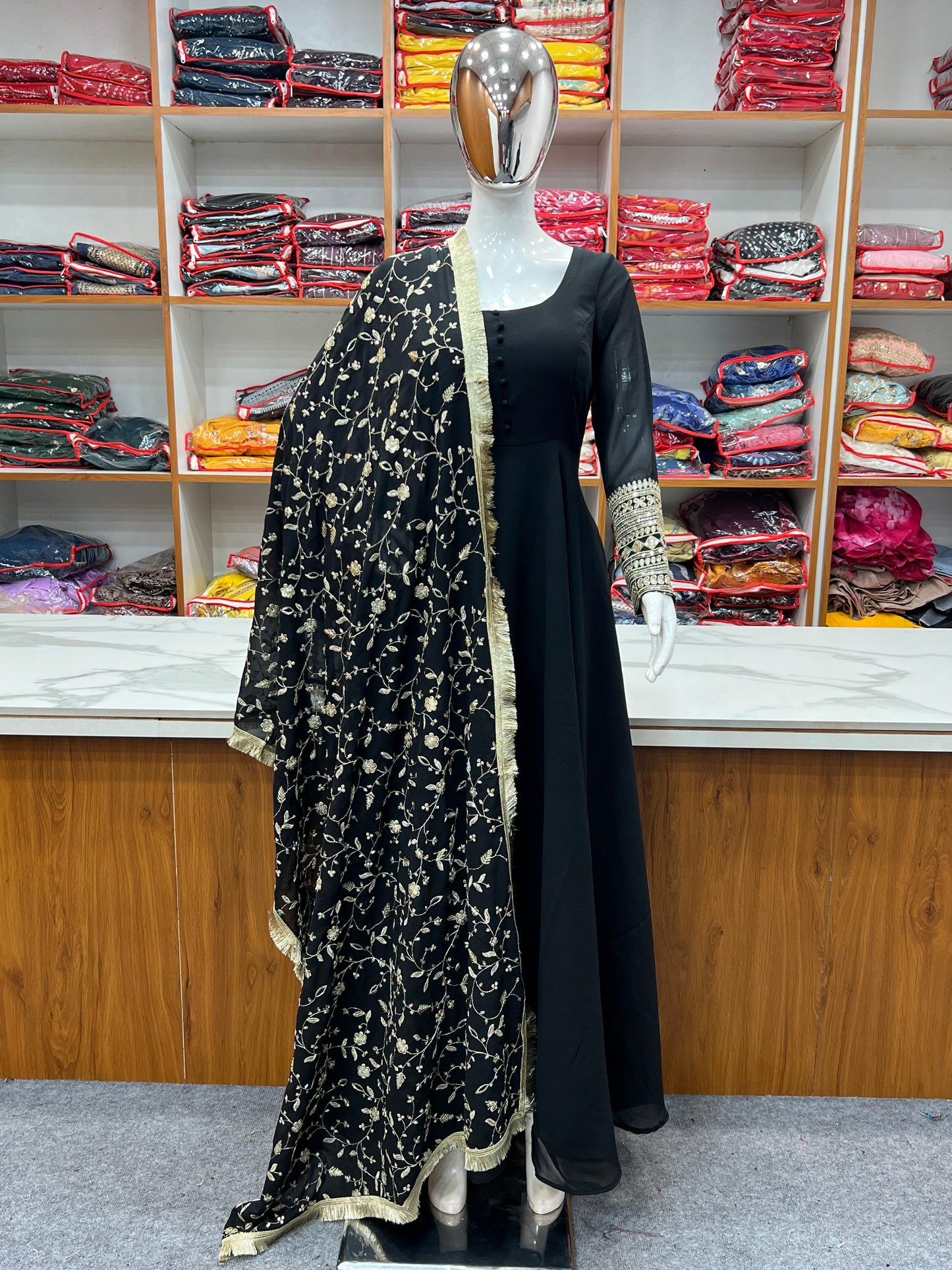 Nilofer Black Anarkali