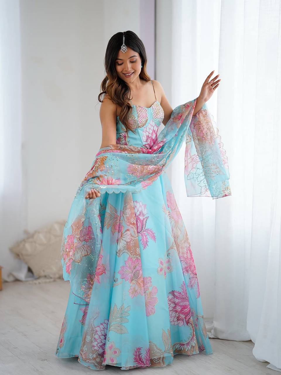 Sahana Fully Stitched Lehenga