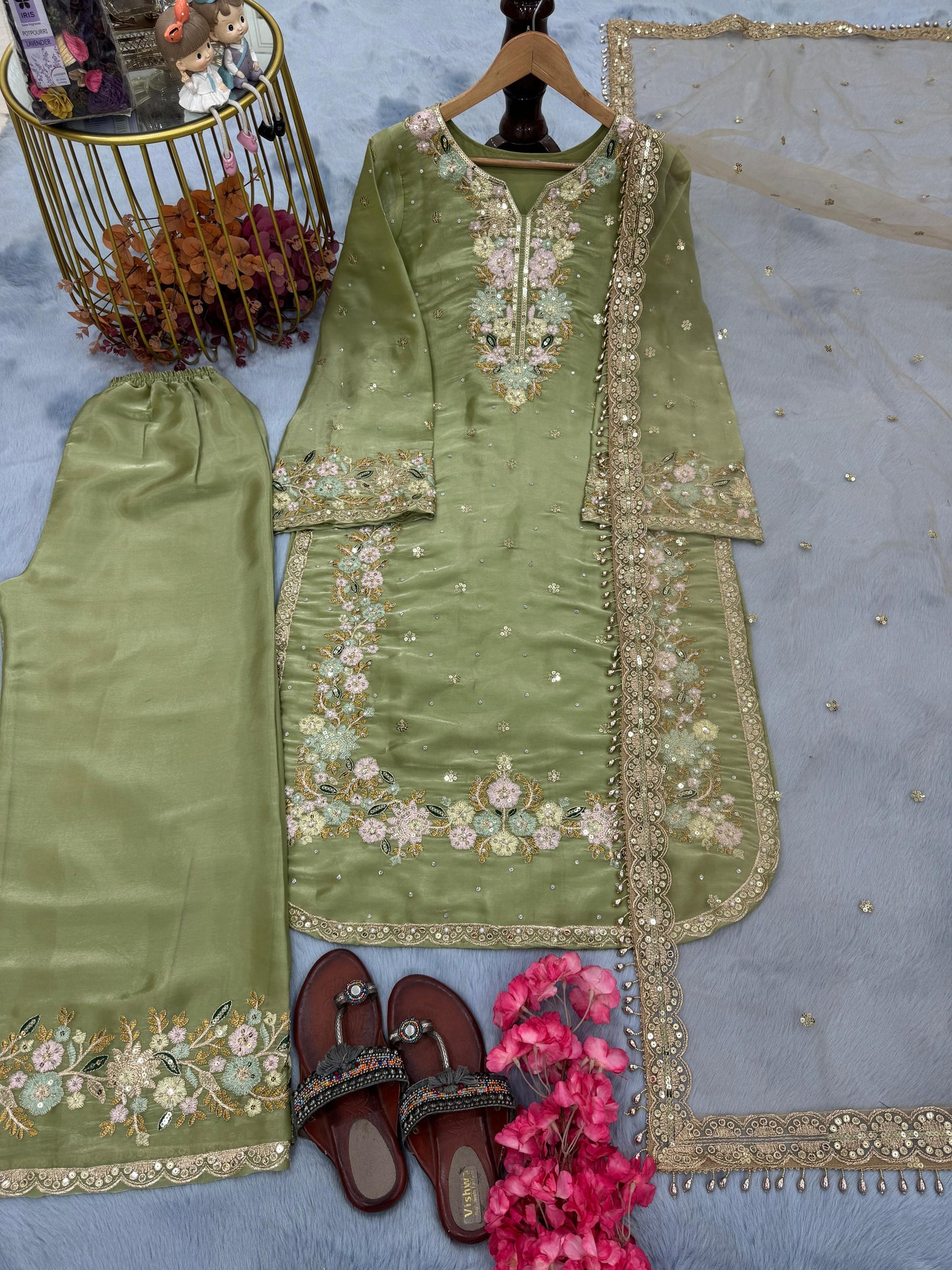 Jashn Sharara Green