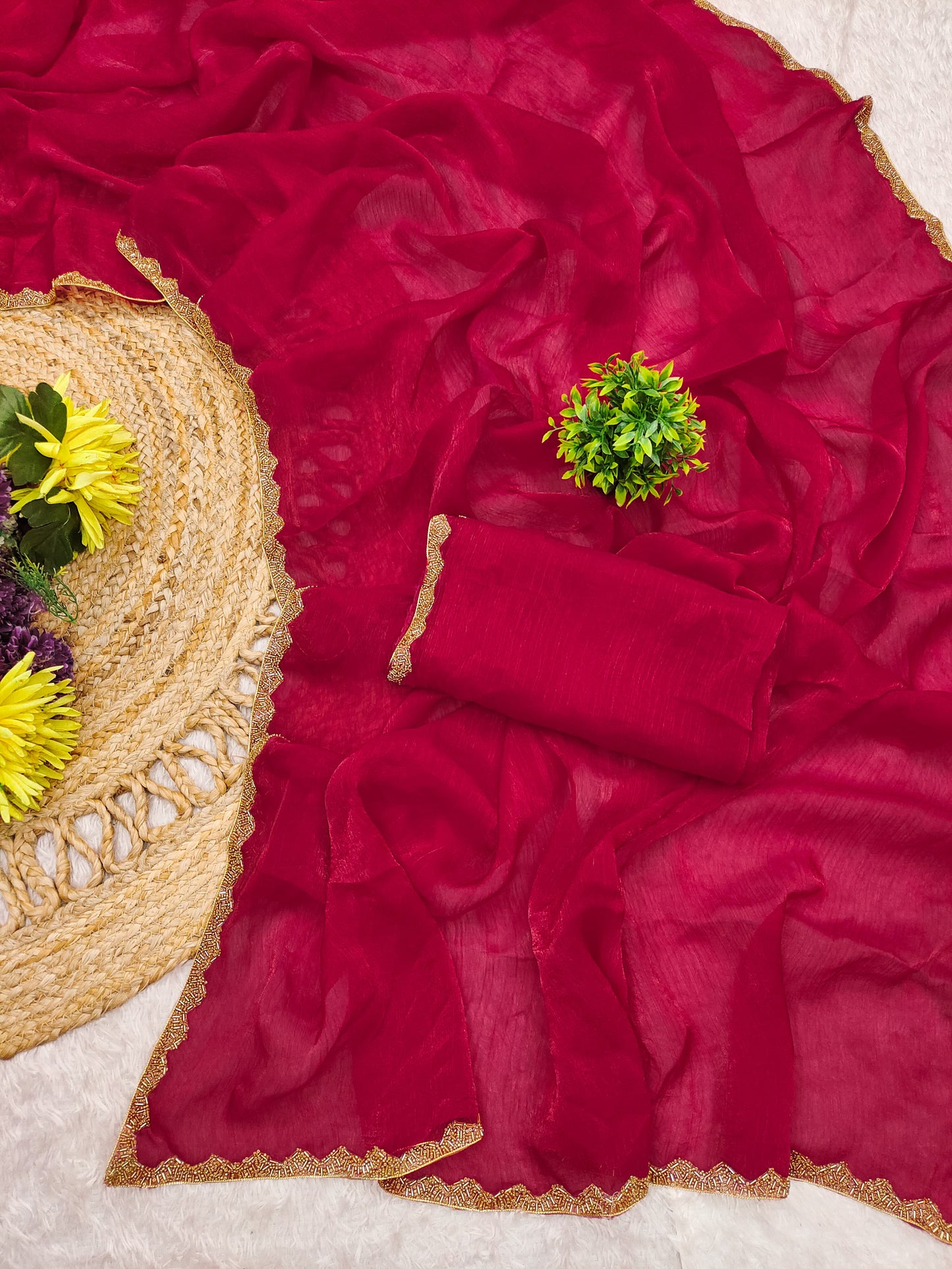 Banu Ready To Wear Saree Pink