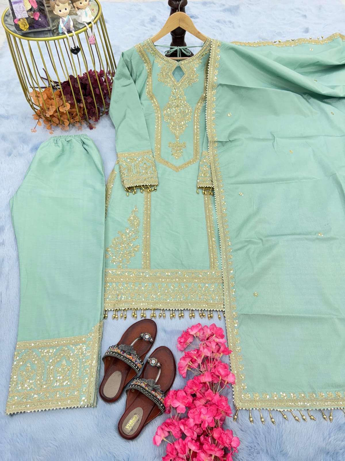 Noor Sharara/Gharara Blue