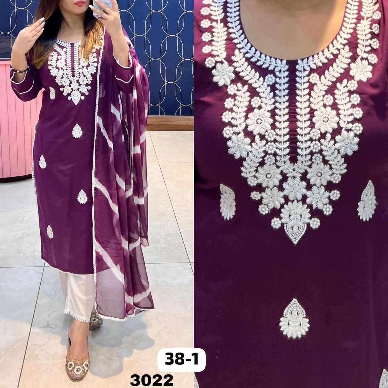 Anay Kurti Set Purple