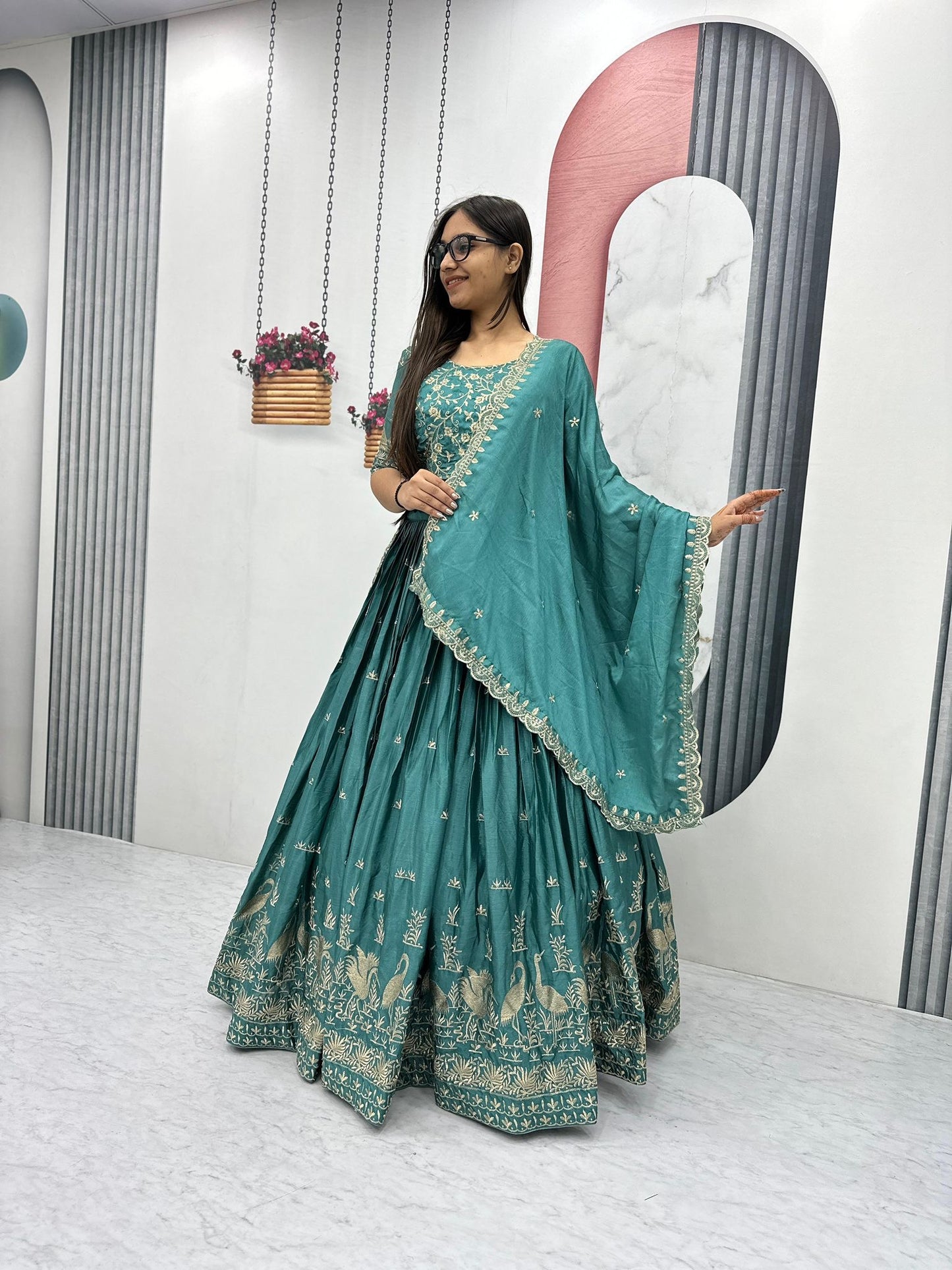 Amiena Fully Stitched Lehenga