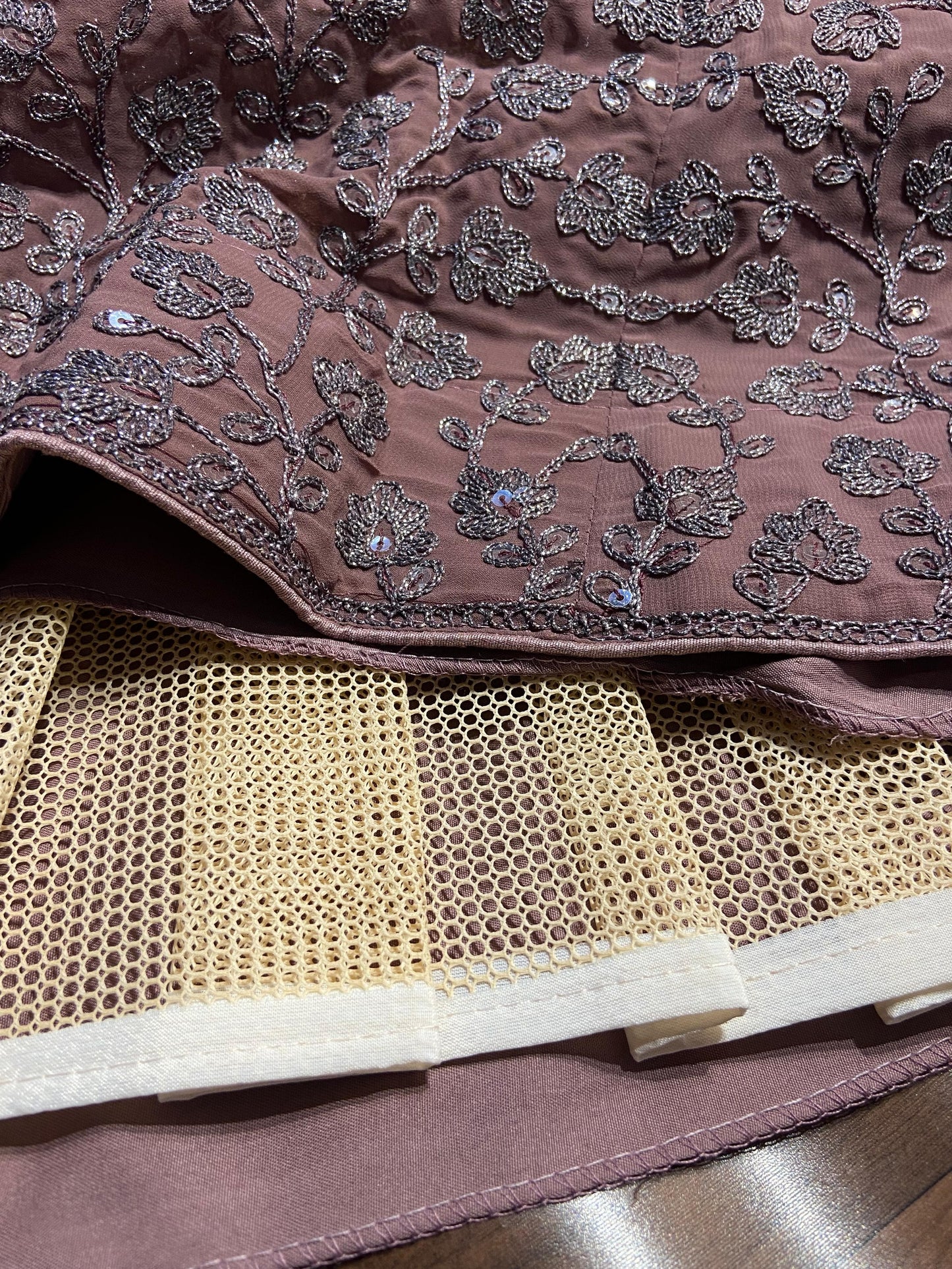 Unstitched Lehenga Purple