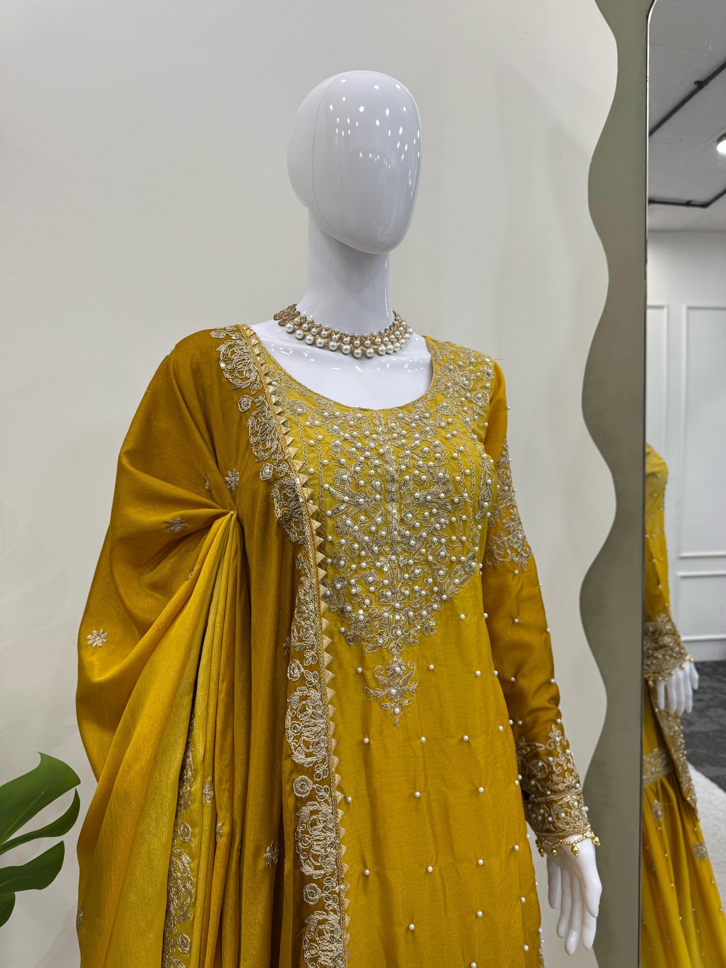 Sharara Noor Luxe Yellow