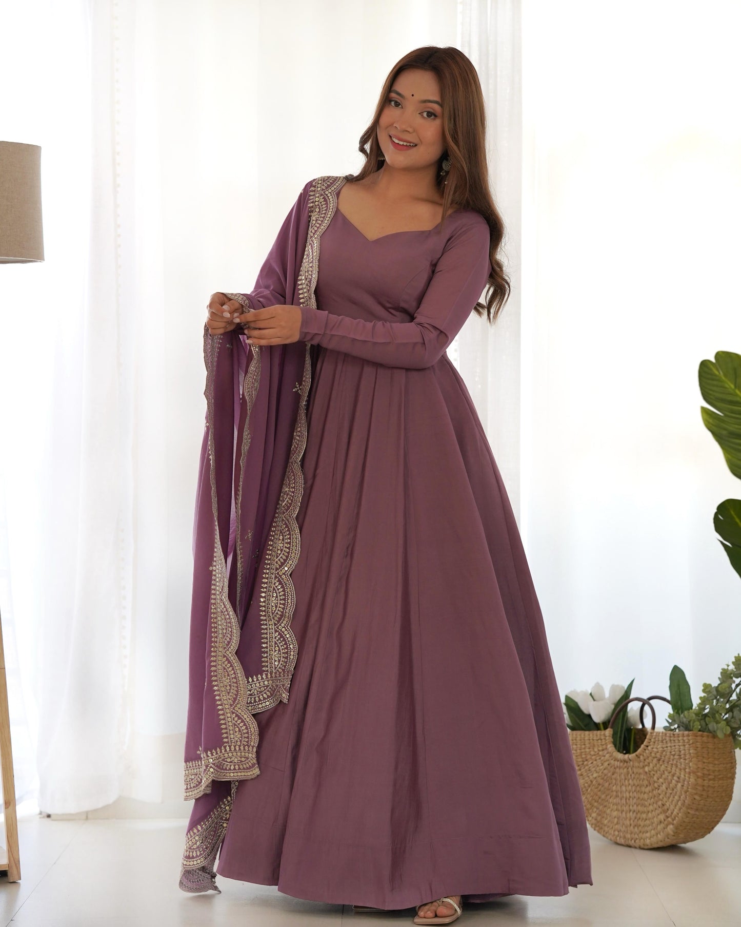 Elegant Light Purple Anarkali