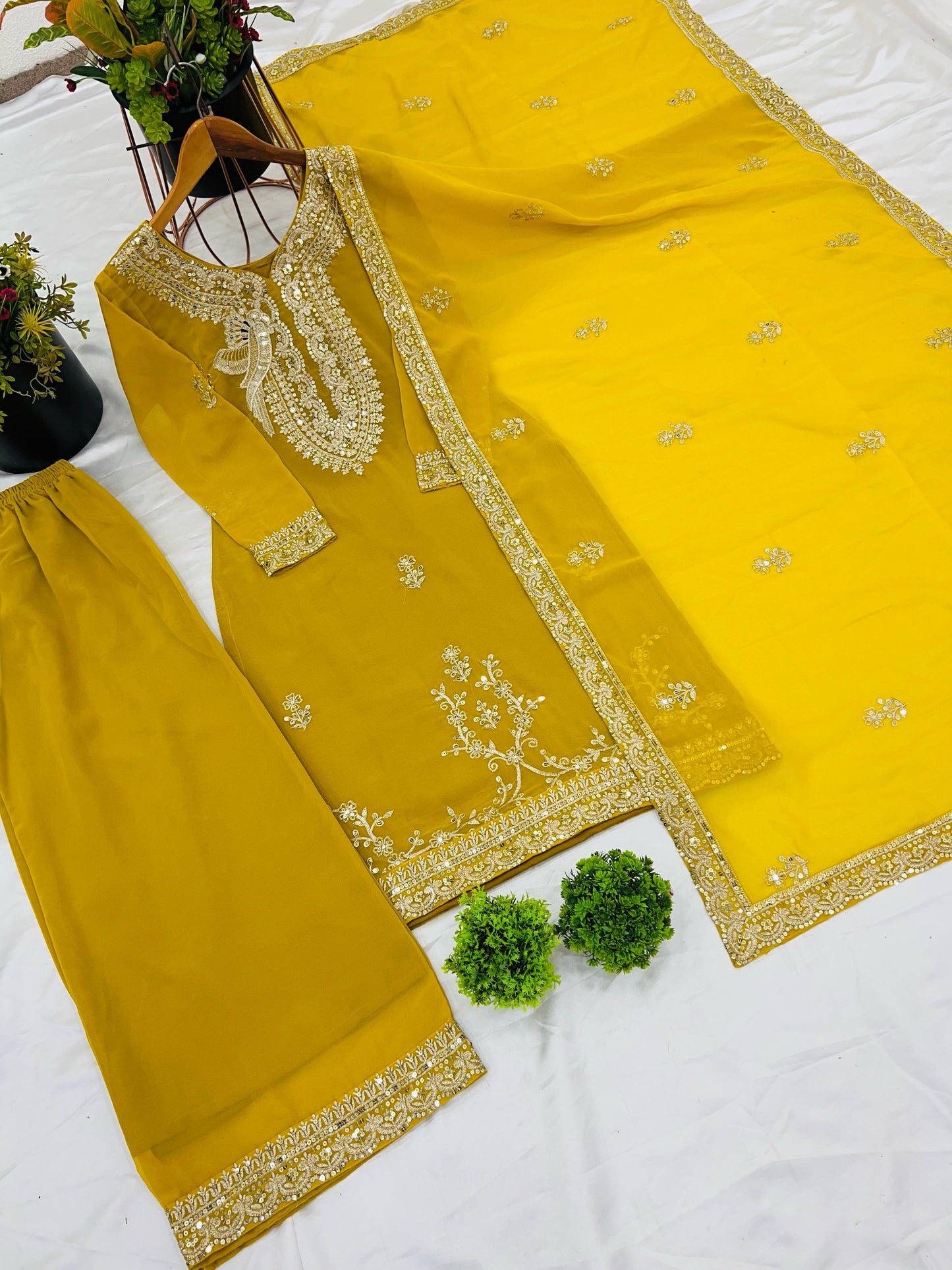 Jameela Sharara/Gharara Yellow