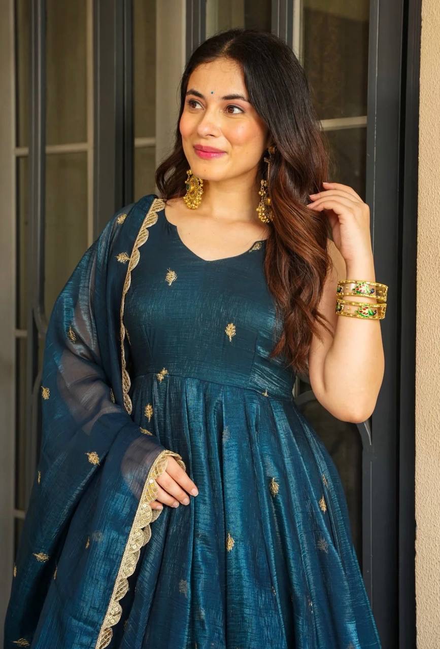Diya Anarkali Blue