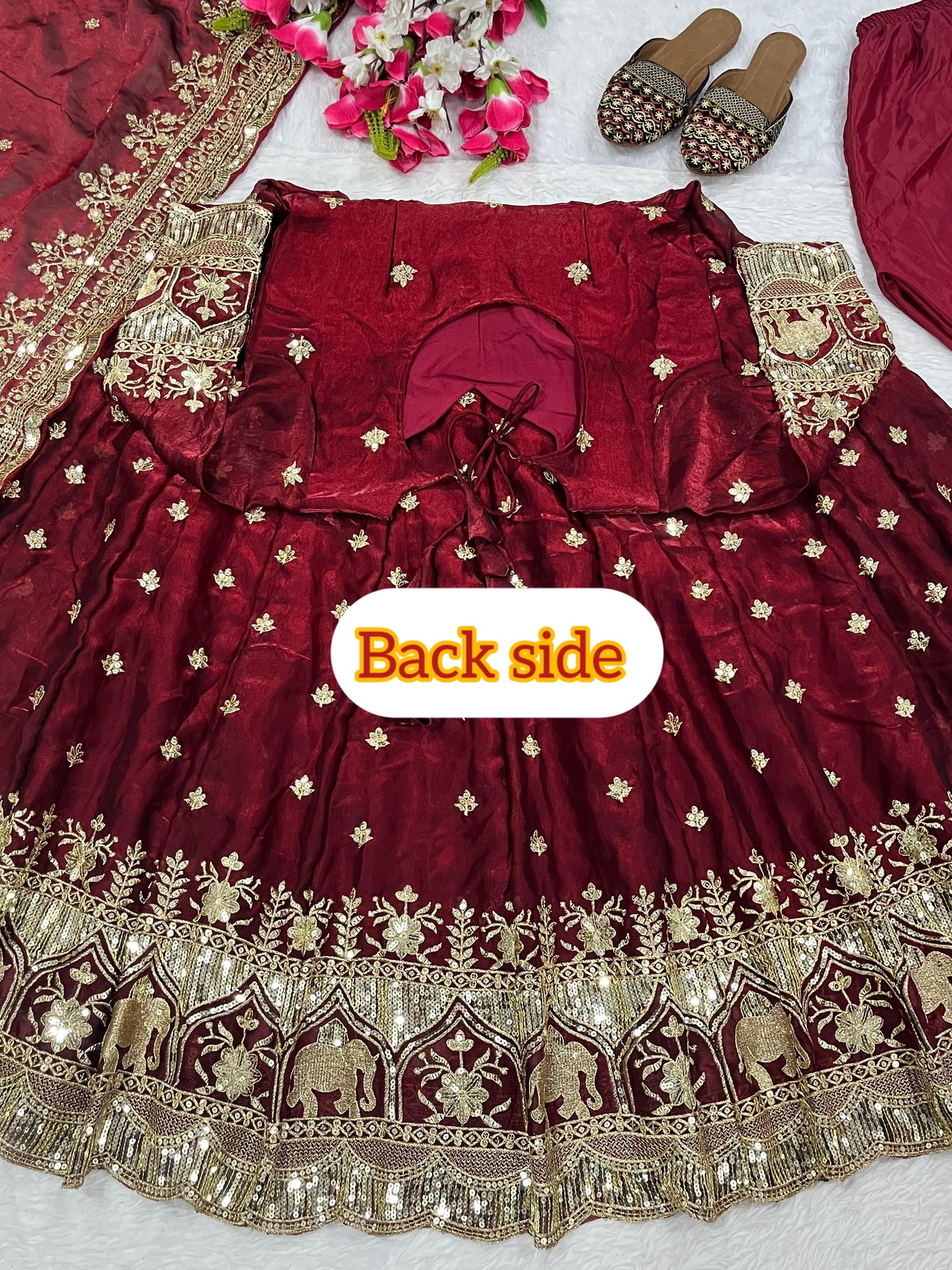 Yara Anarkali Maroon