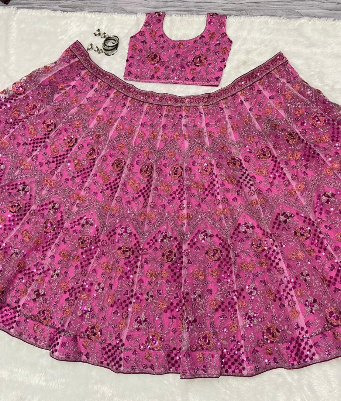 Sarina Unstitched Lehenga