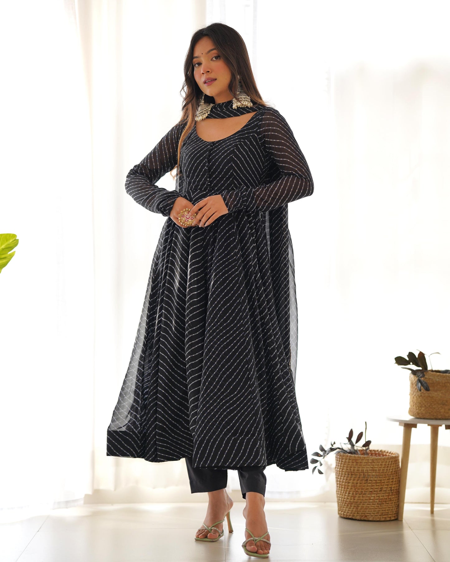 Jahanara Black Anarkali