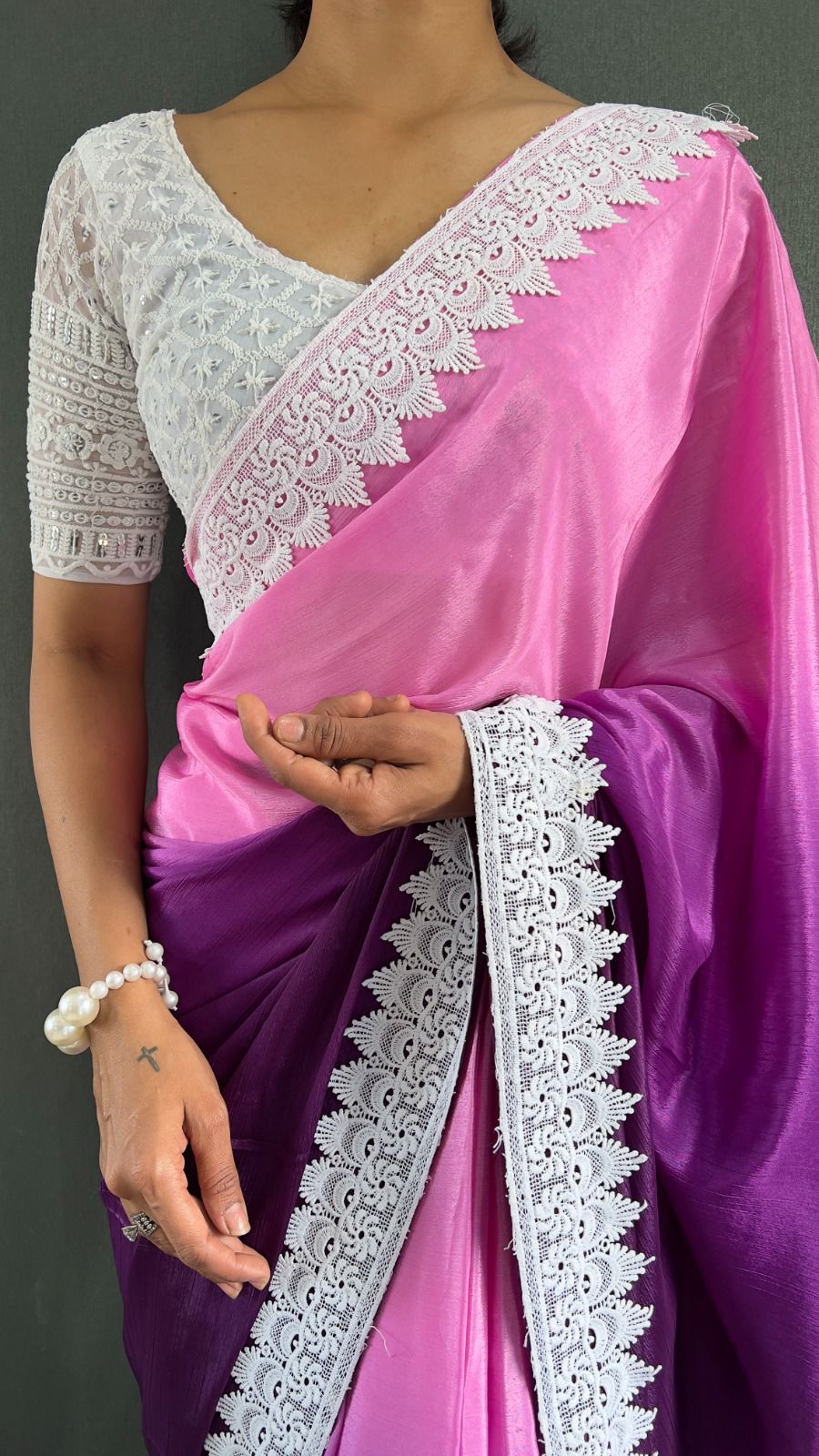Ahalya Ready To Wear Saree Purple