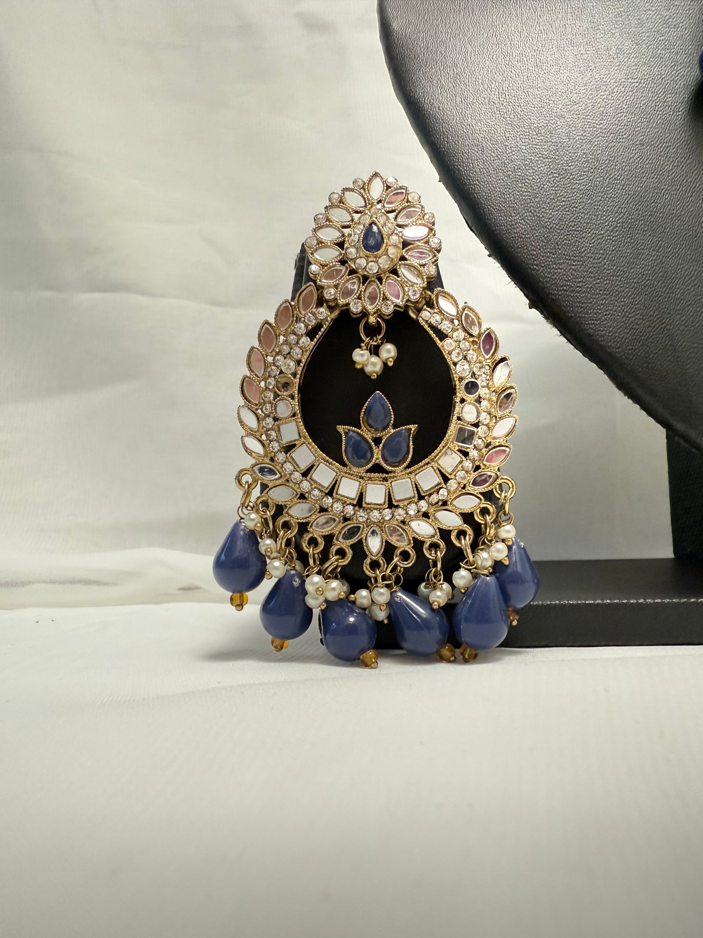Blue Earrings with Tikka 185
