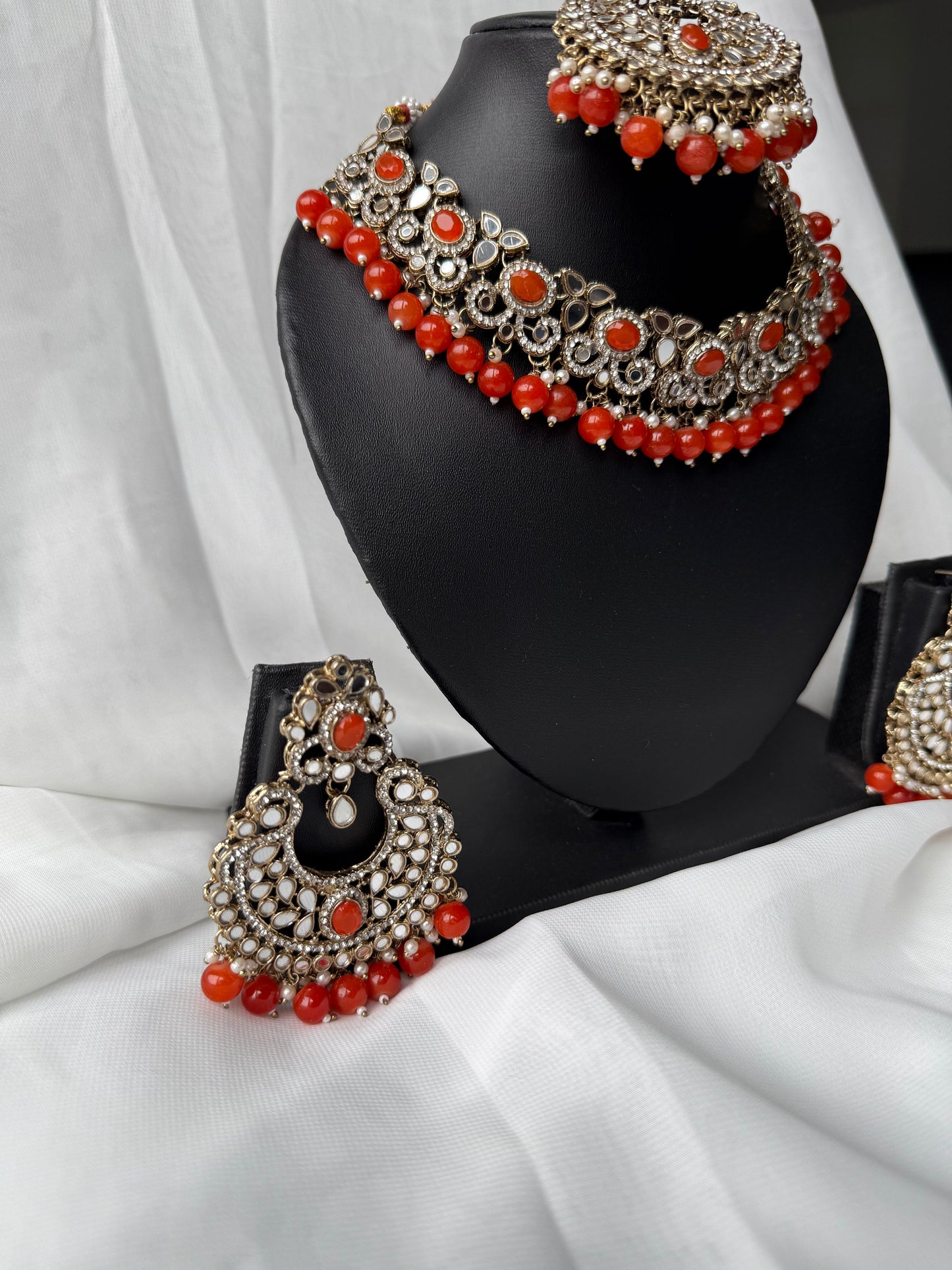 Party Mirror Jewellery Orange