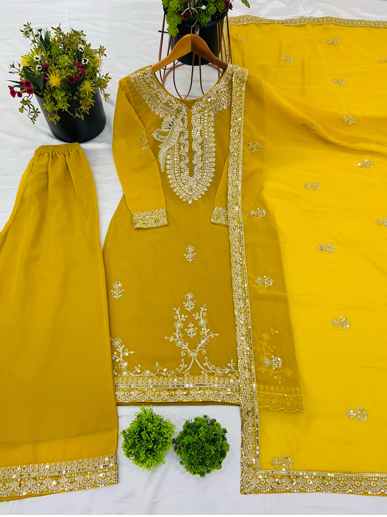 Jameela Sharara/Gharara Yellow