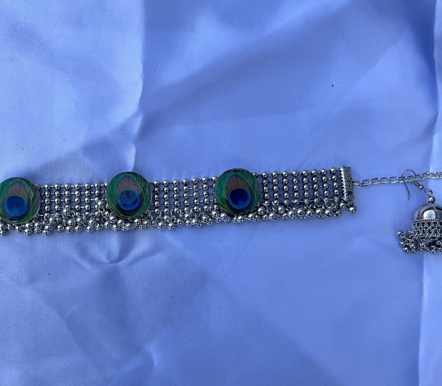 Oxidised Jewellery Set Silver