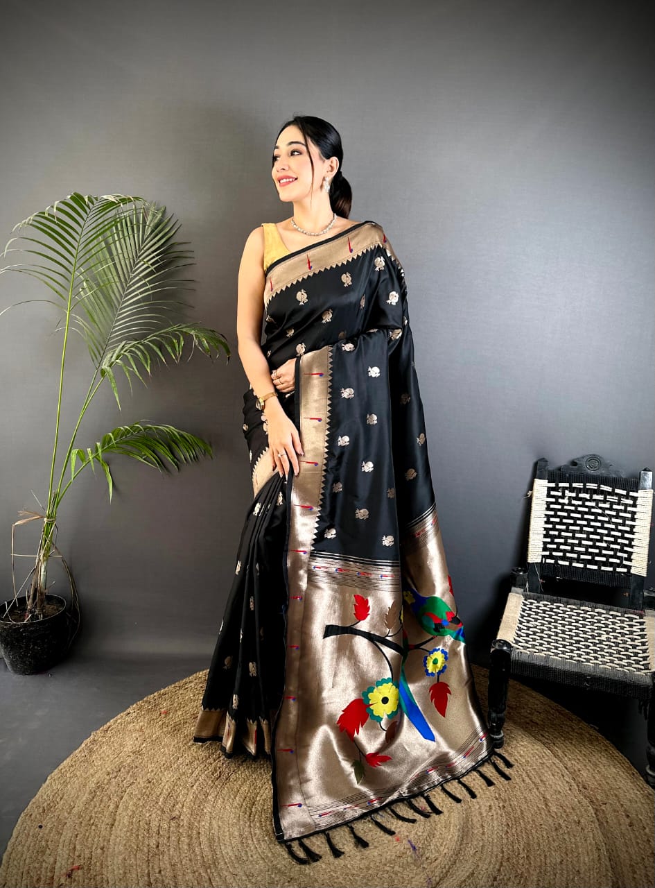 Lakshmi Ready To Wear Saree Black