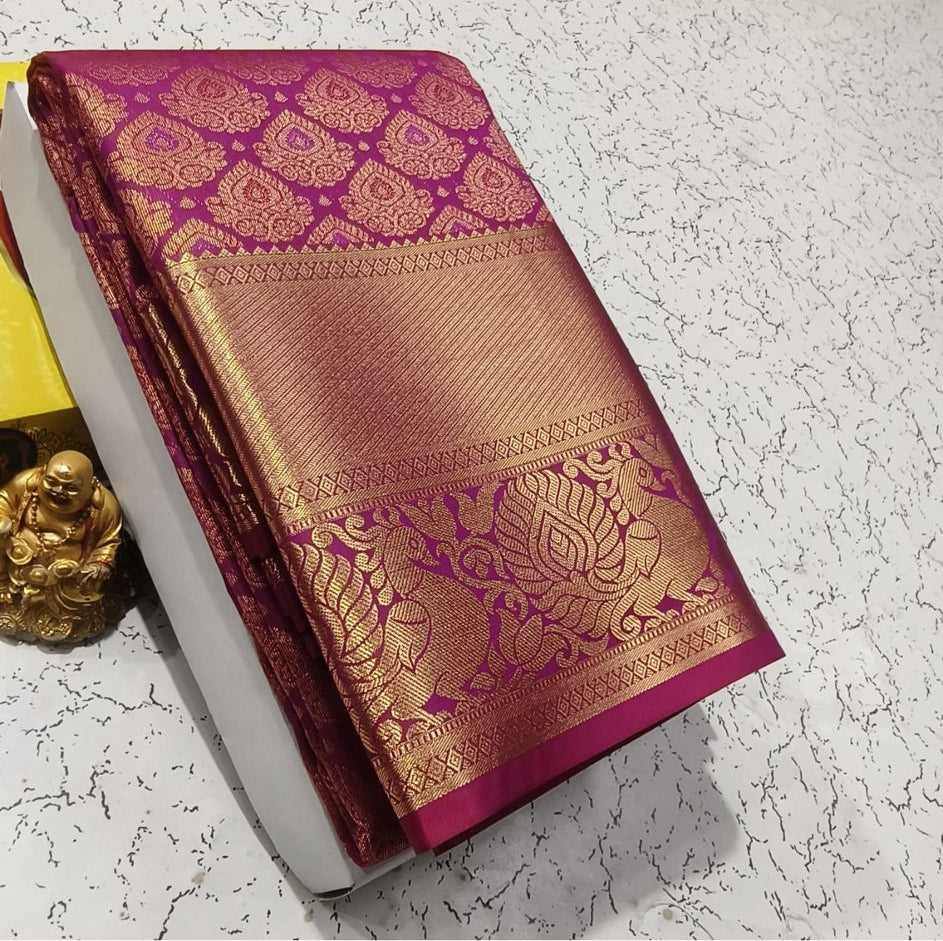 Silk Saree Purple 14