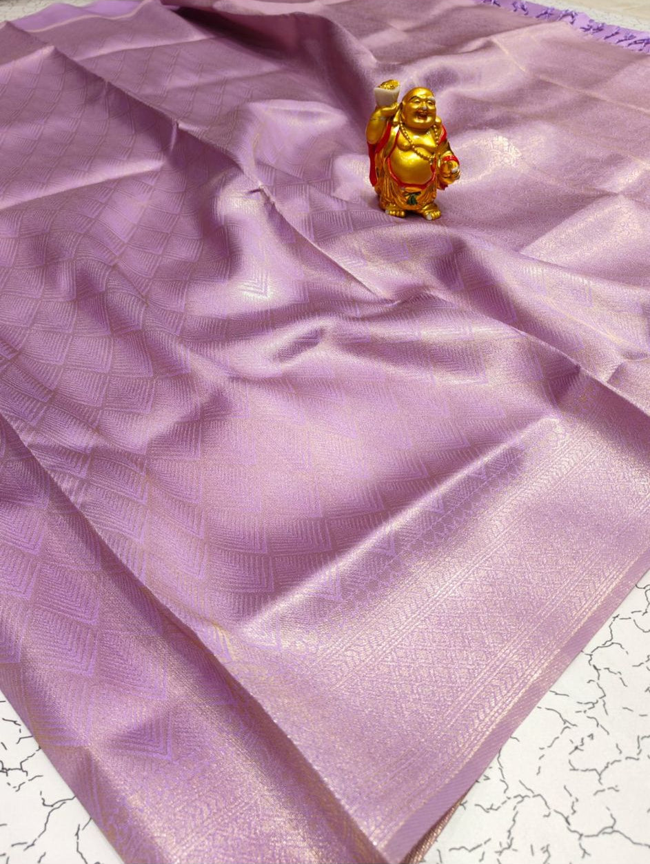 Silk Saree Lilac 09