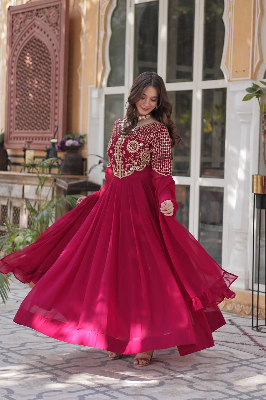 Sahar Anarkali Pink