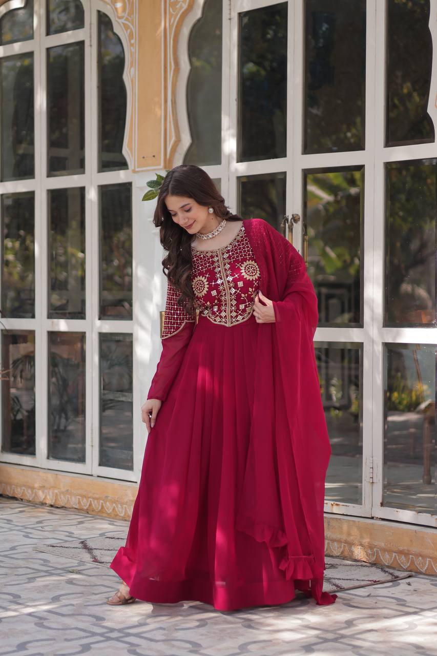 Sahar Anarkali Pink