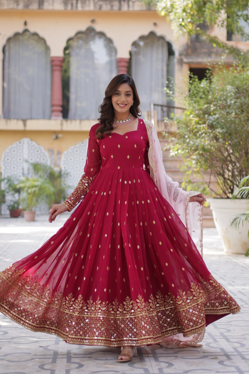 Shanika Anarkali Pink