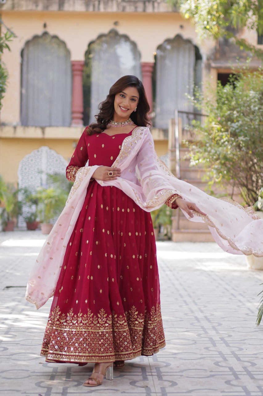 Shanika Anarkali Pink