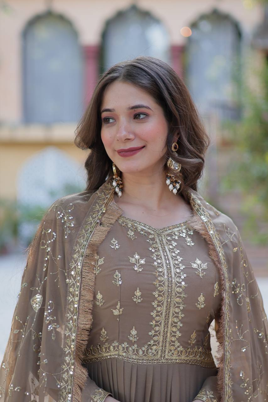 Nargis Anarkali Brown