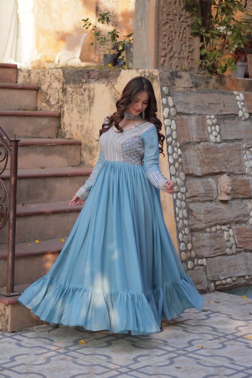 Ratna Anarkali Blue