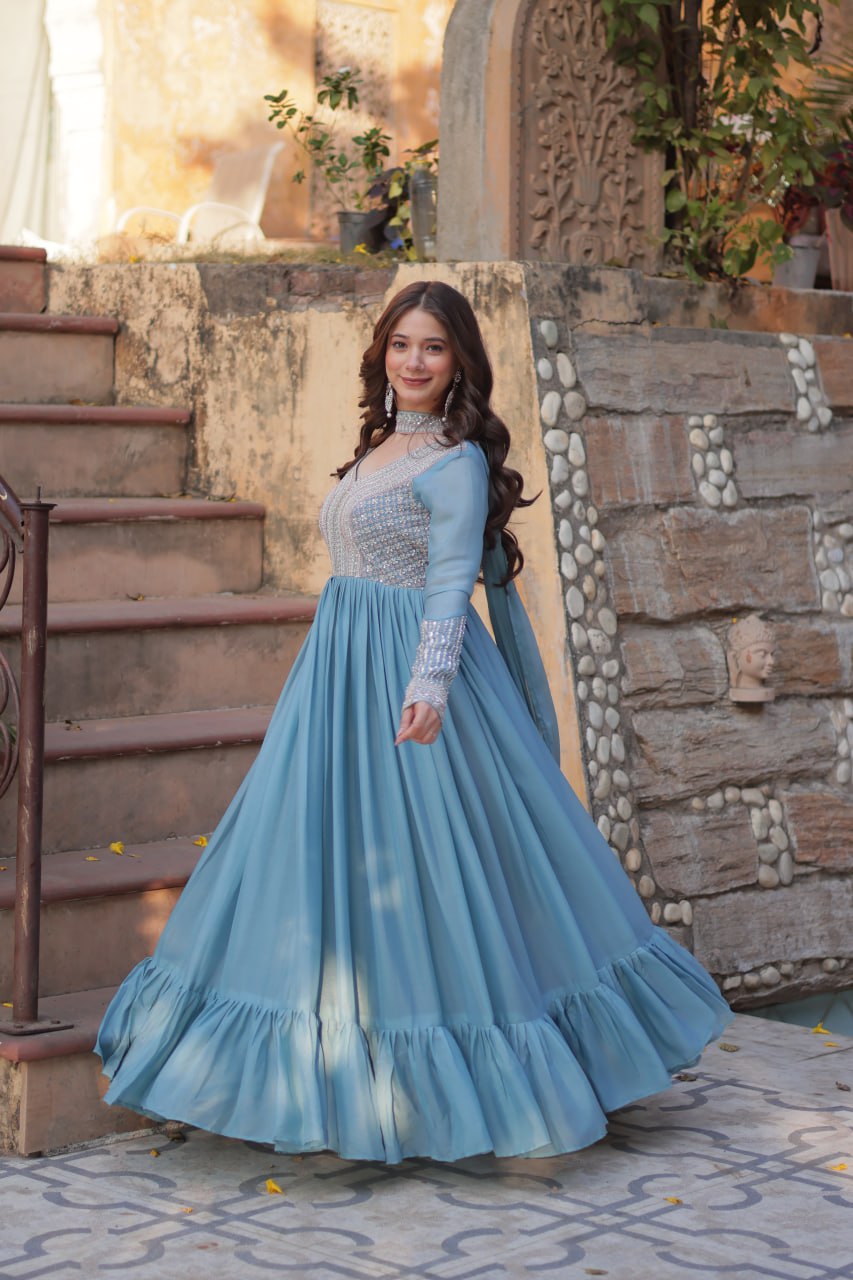 Ratna Anarkali Blue