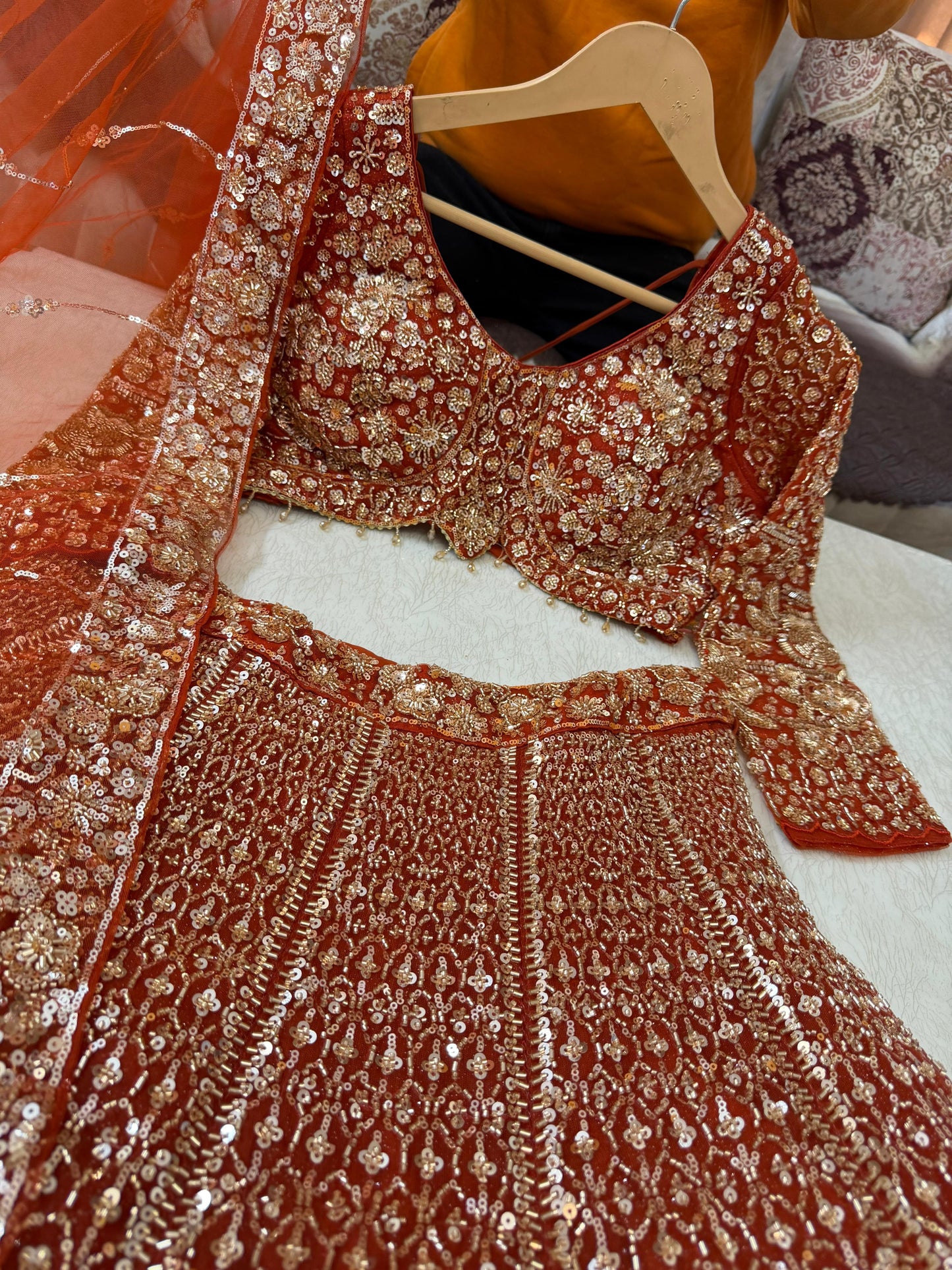 Saanvi Fully Stitched Orange