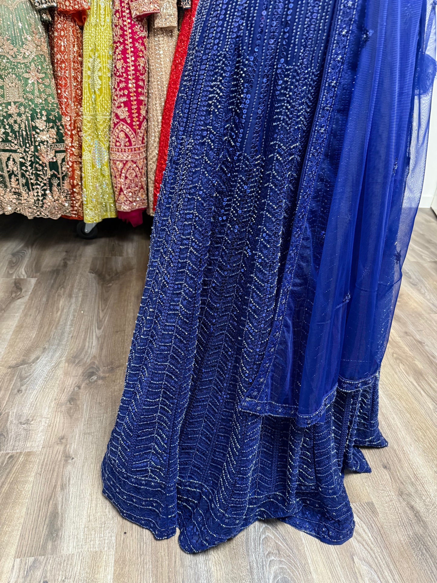 Navya Fully Stitched Blue