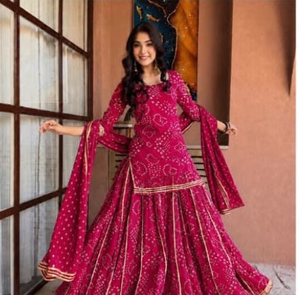 Aavya Sharara Pink