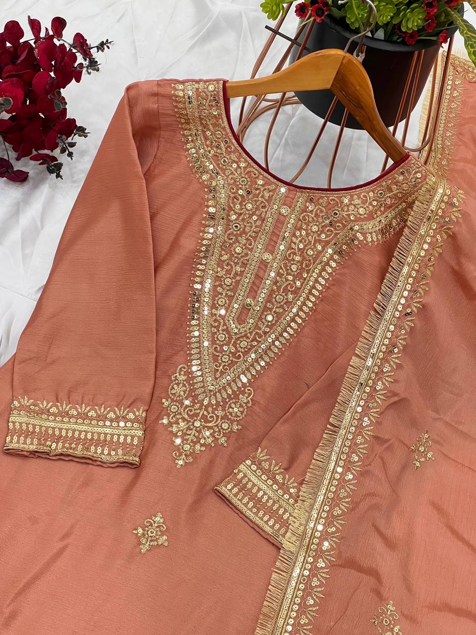 Sharara Moonlit Grace Peach