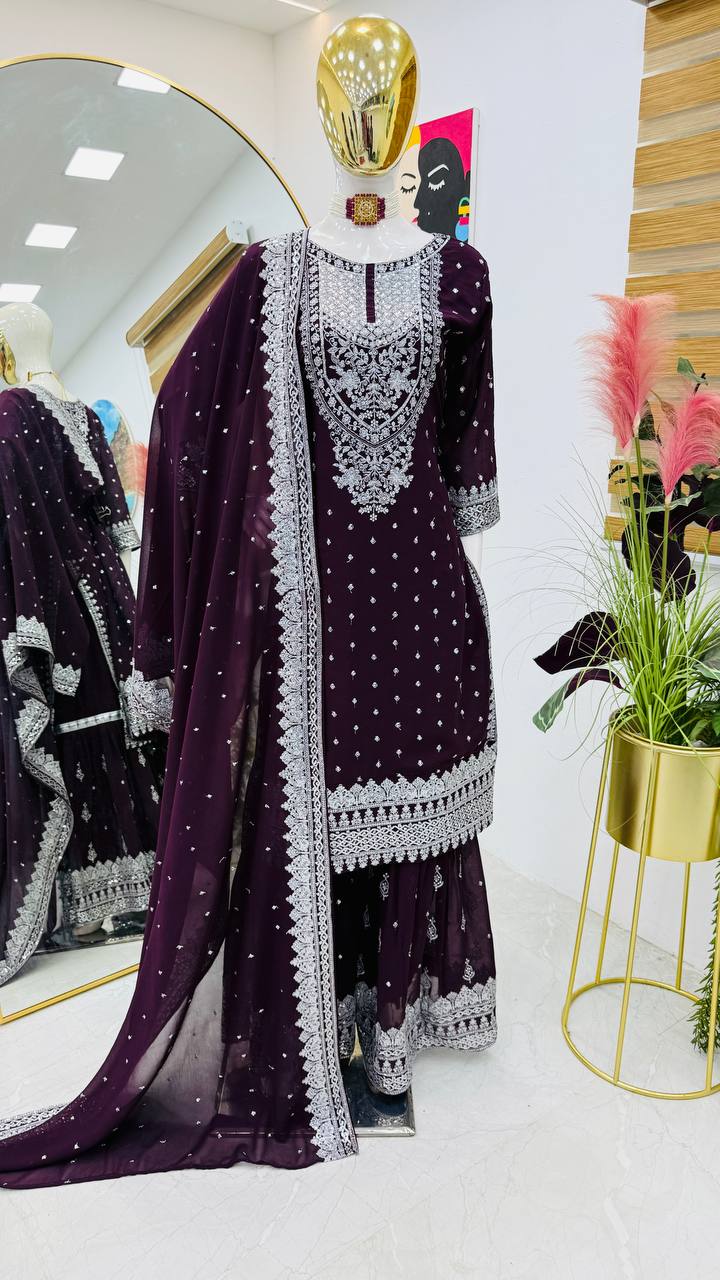 Azmira Gharara/Sharara Purple