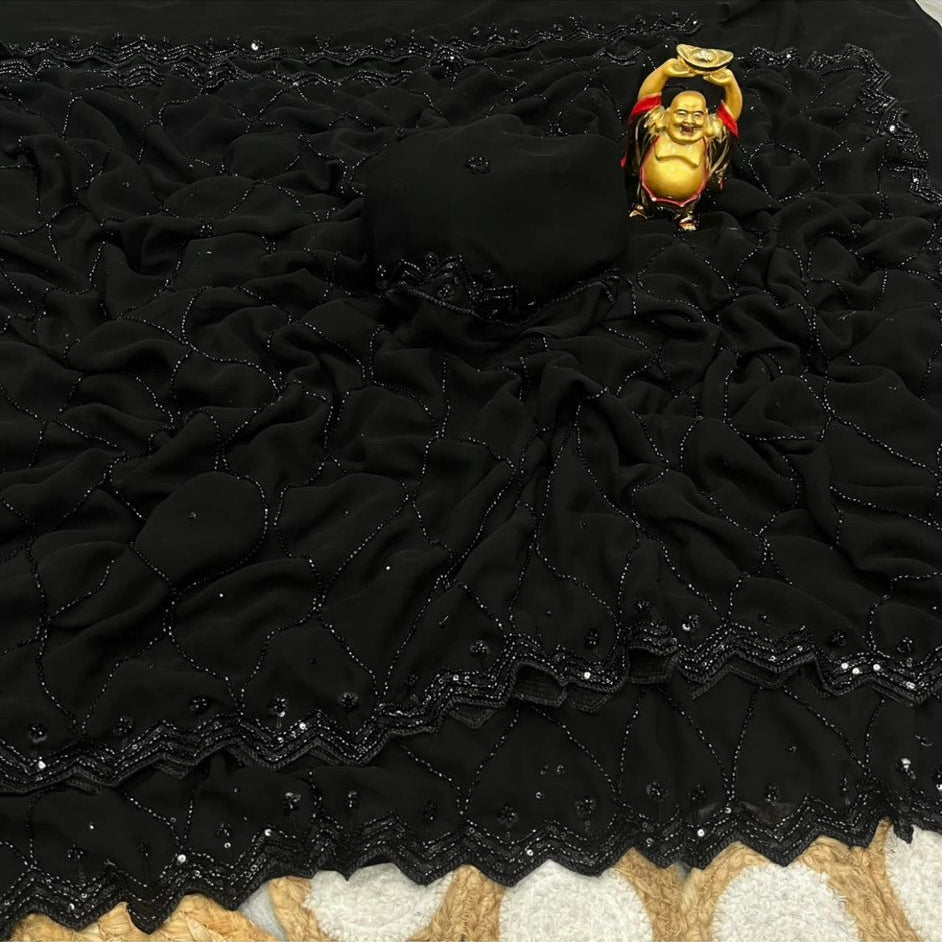 Rithika Party Saree Black