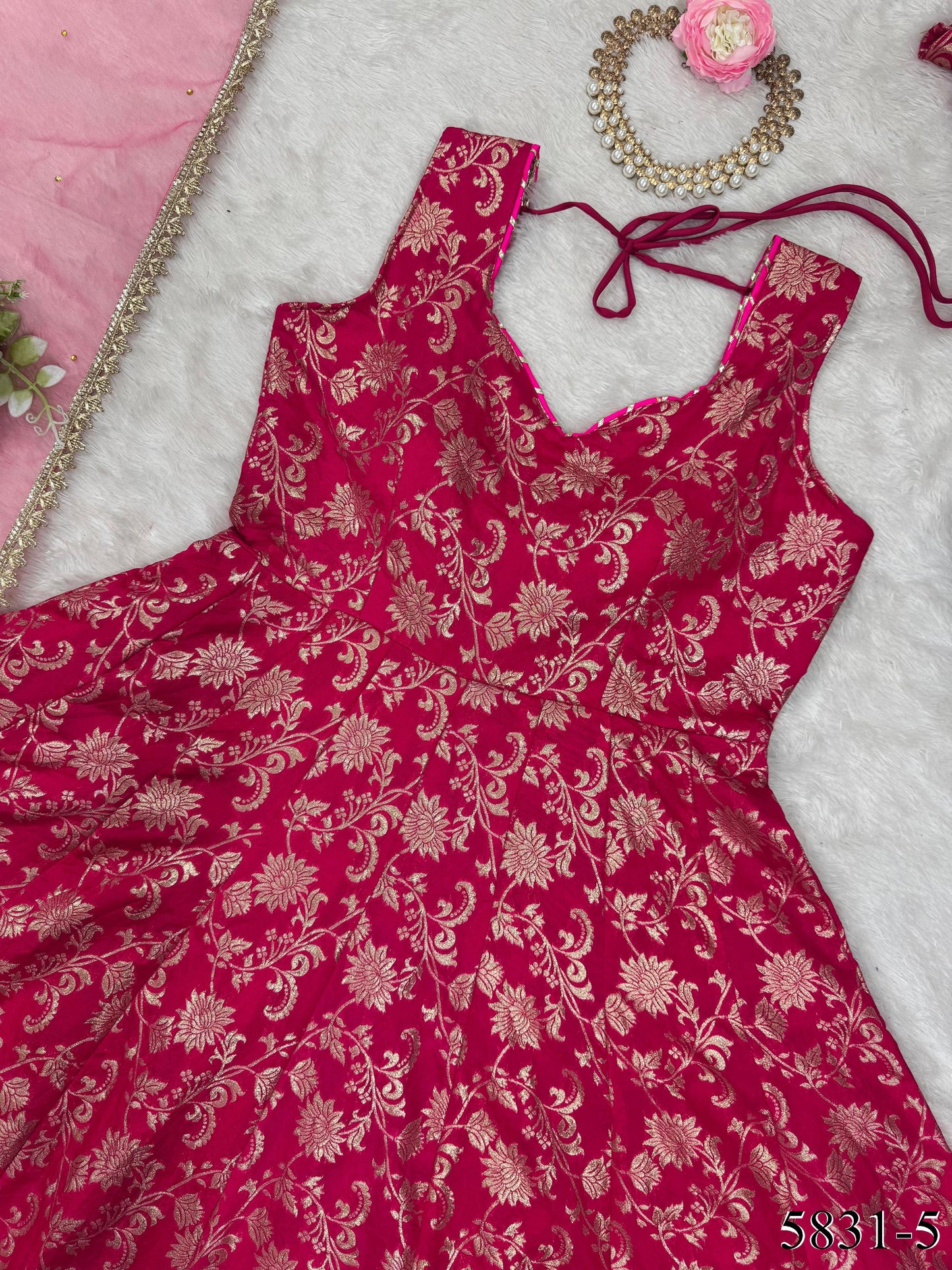 Tara Anarkali Red