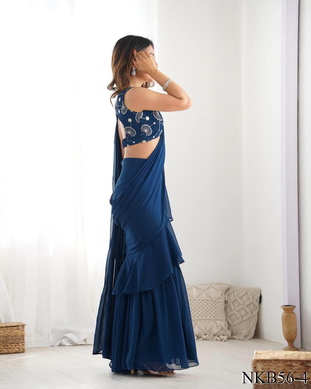 Diya Sharara Saree