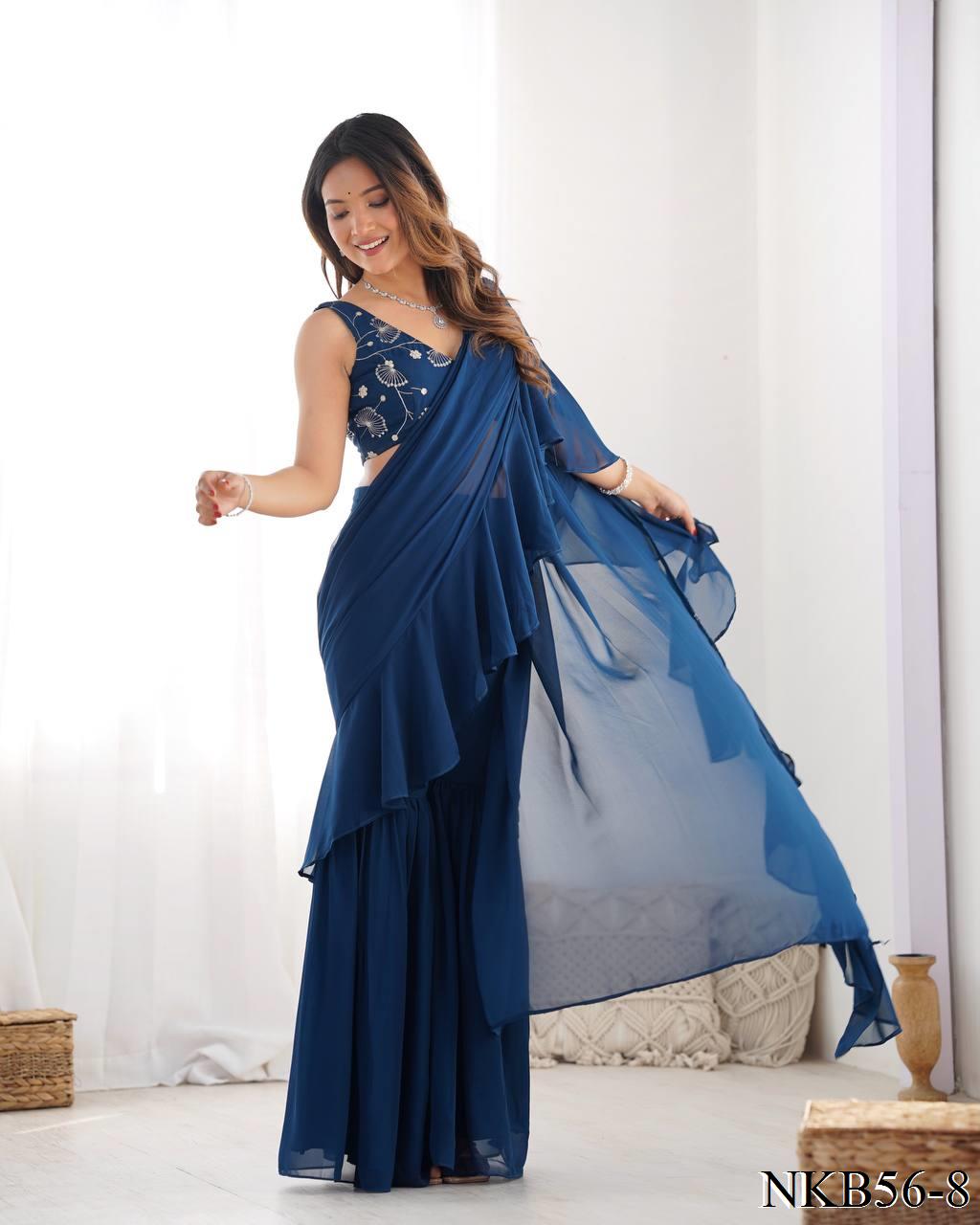 Diya Sharara Saree