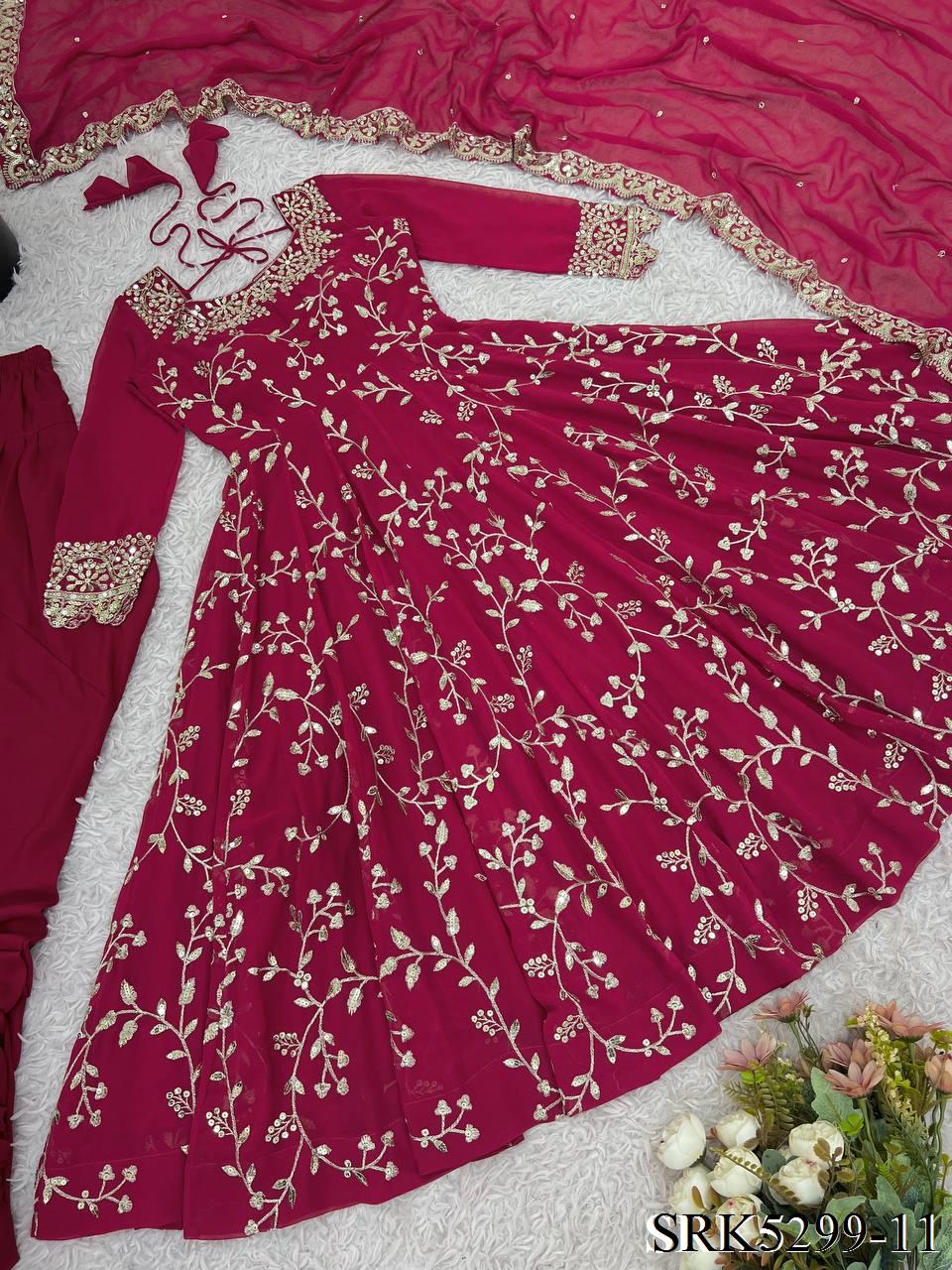 Shariska Anarkali Rose