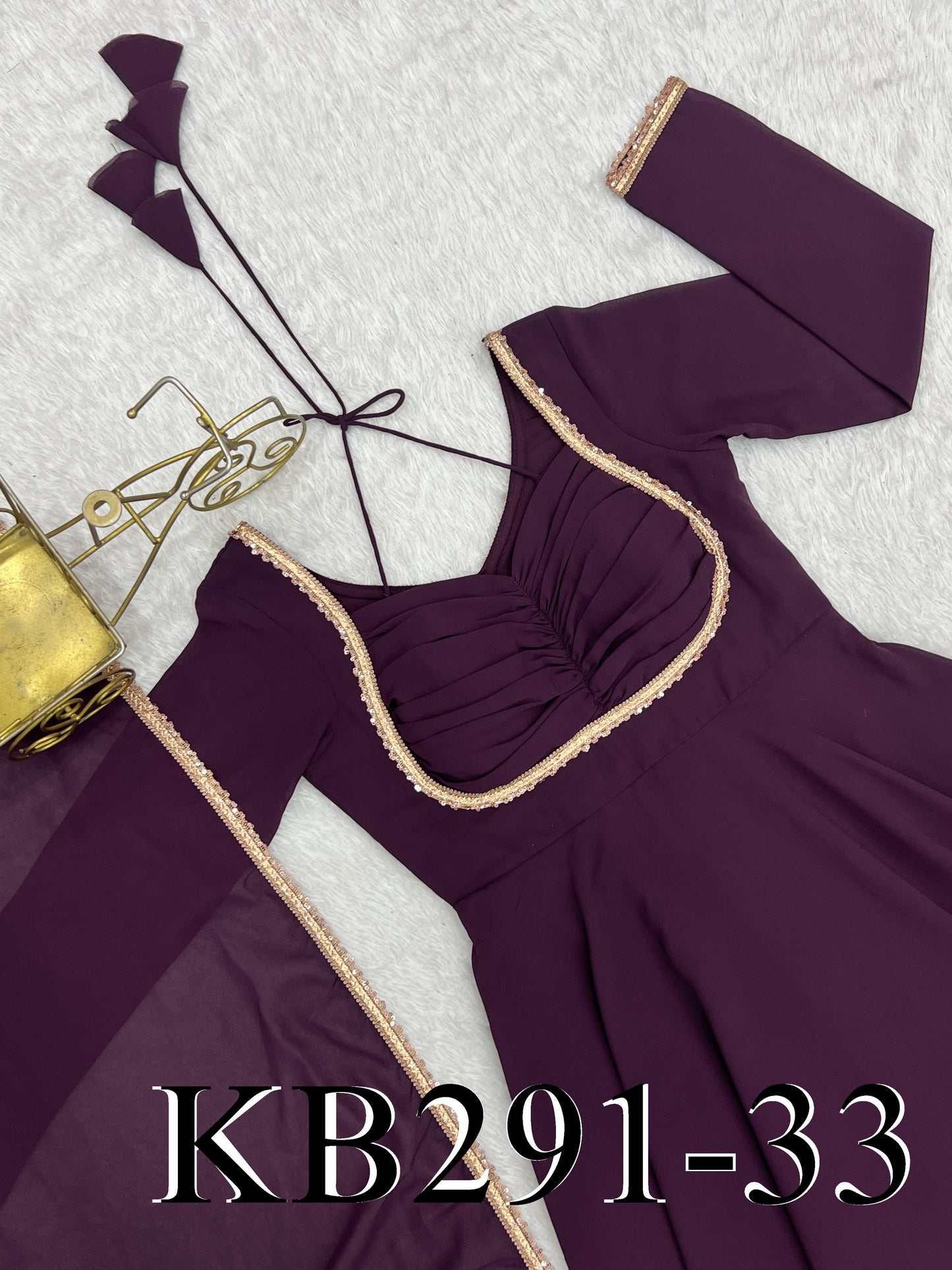 Laya Anarkali Purple