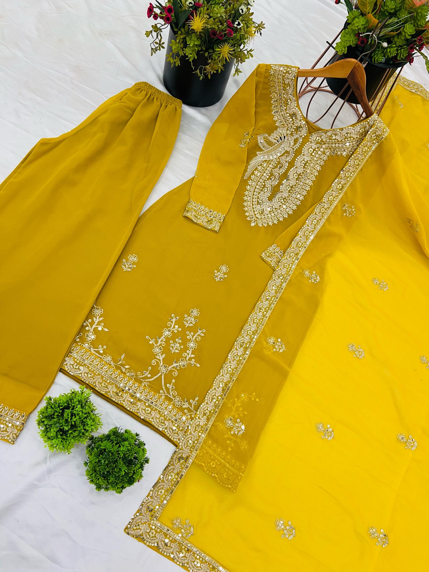Jameela Sharara/Gharara Yellow