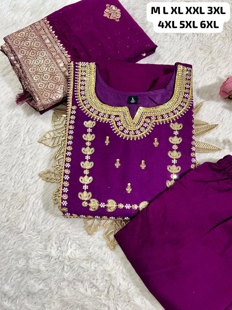 Zoya Kurti Set Purple