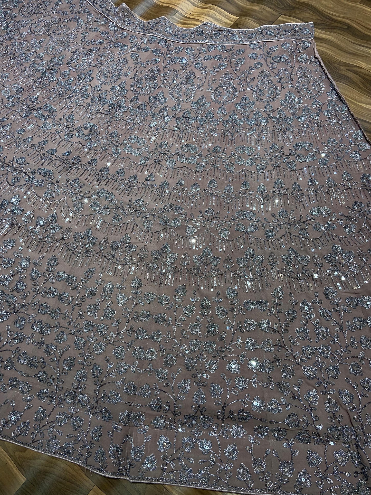 Unstitched Lehenga Purple