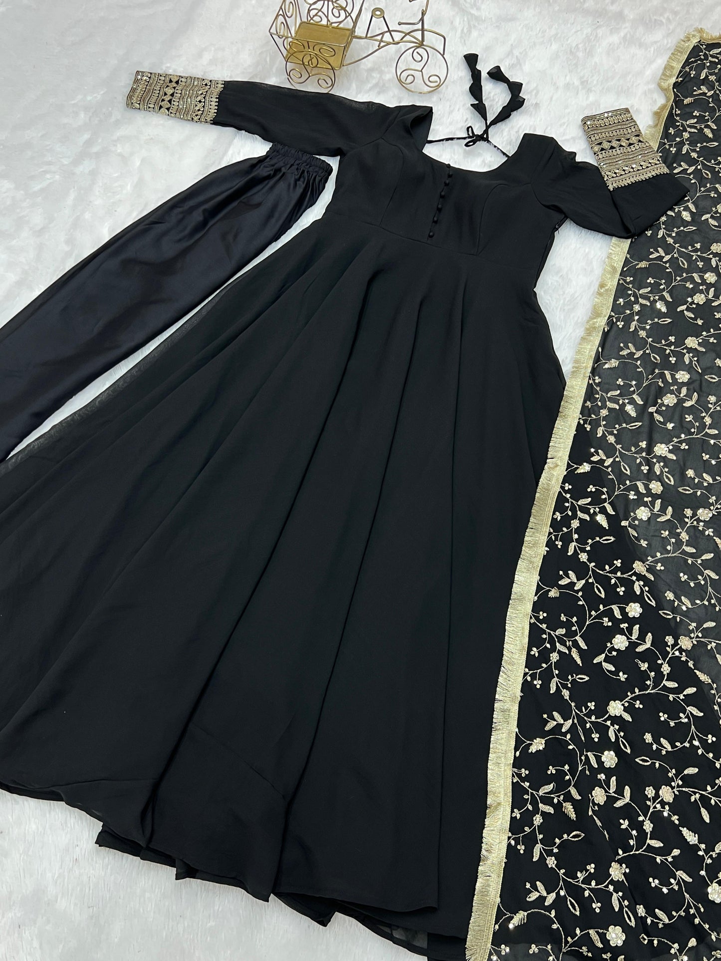 Nilofer Black Anarkali