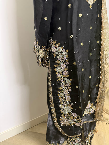 Jashn Sharara Black