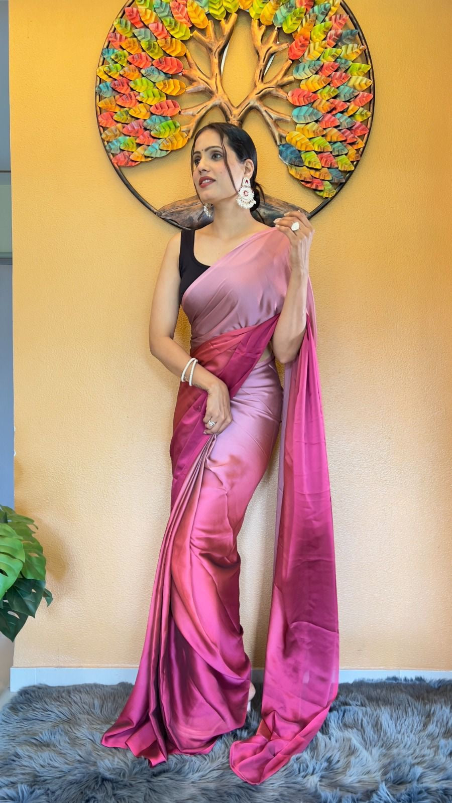 Ready To Wear Saree Rose