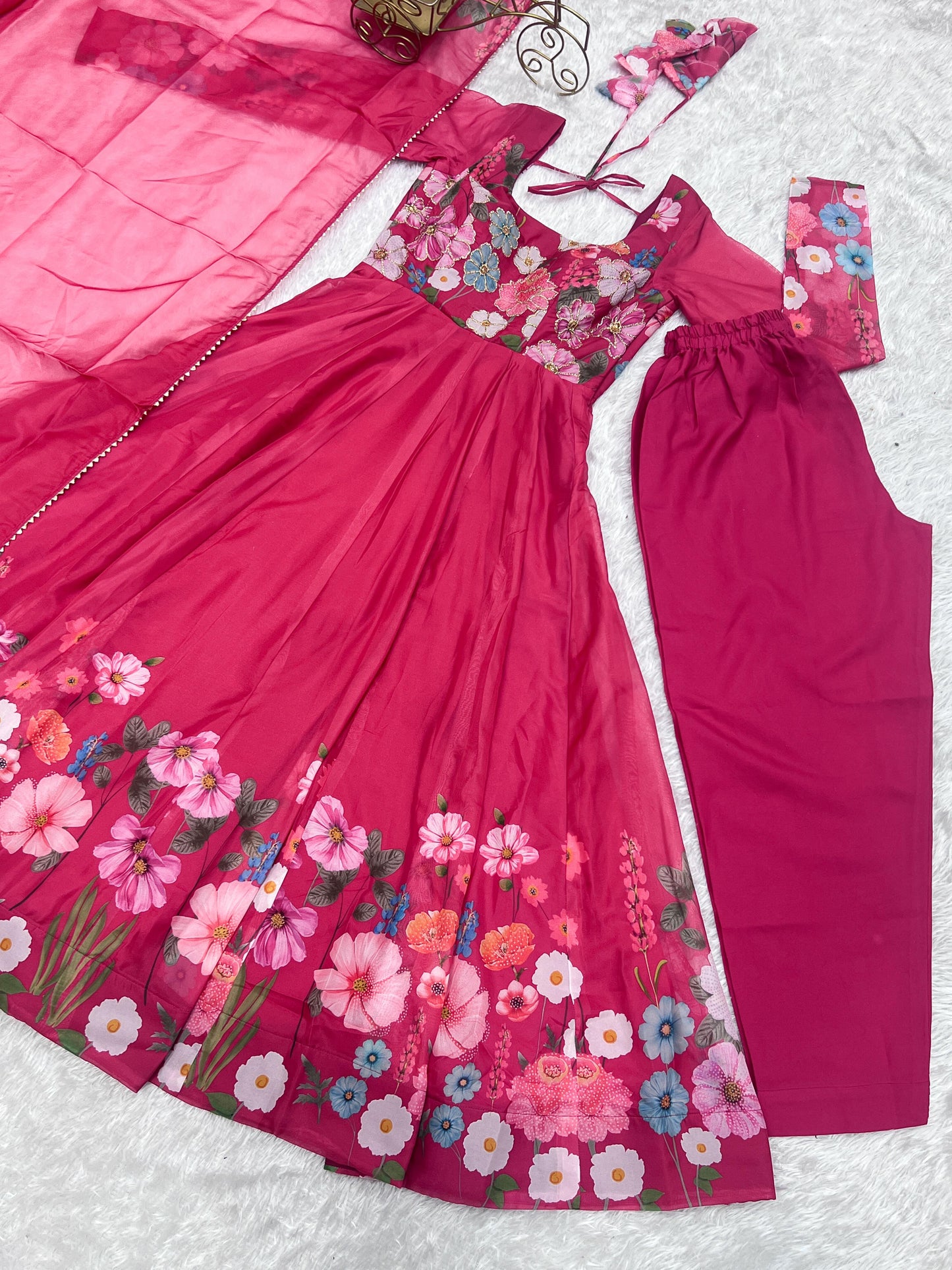 Pink Anarkali