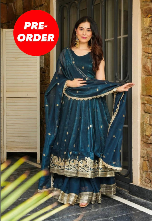 Diya Anarkali Blue